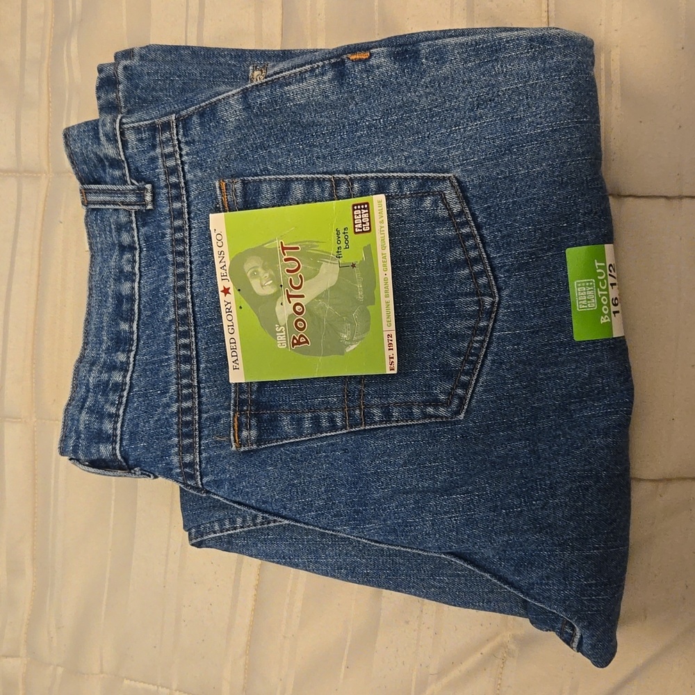 Brand new Faded Glory girls jeans